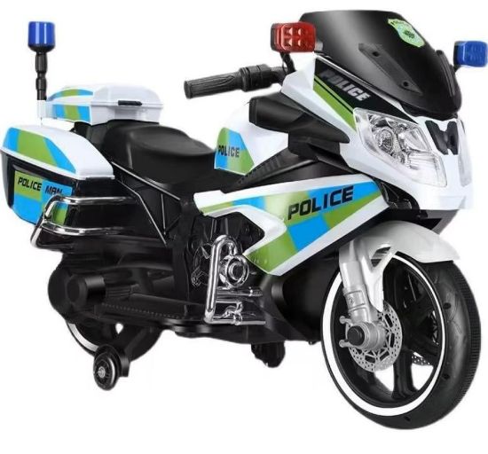 صورة دباب اطفال كهربائي كبير الحجم ️ دراجة نارية كهربائية للأطفال 12V – - ابيض